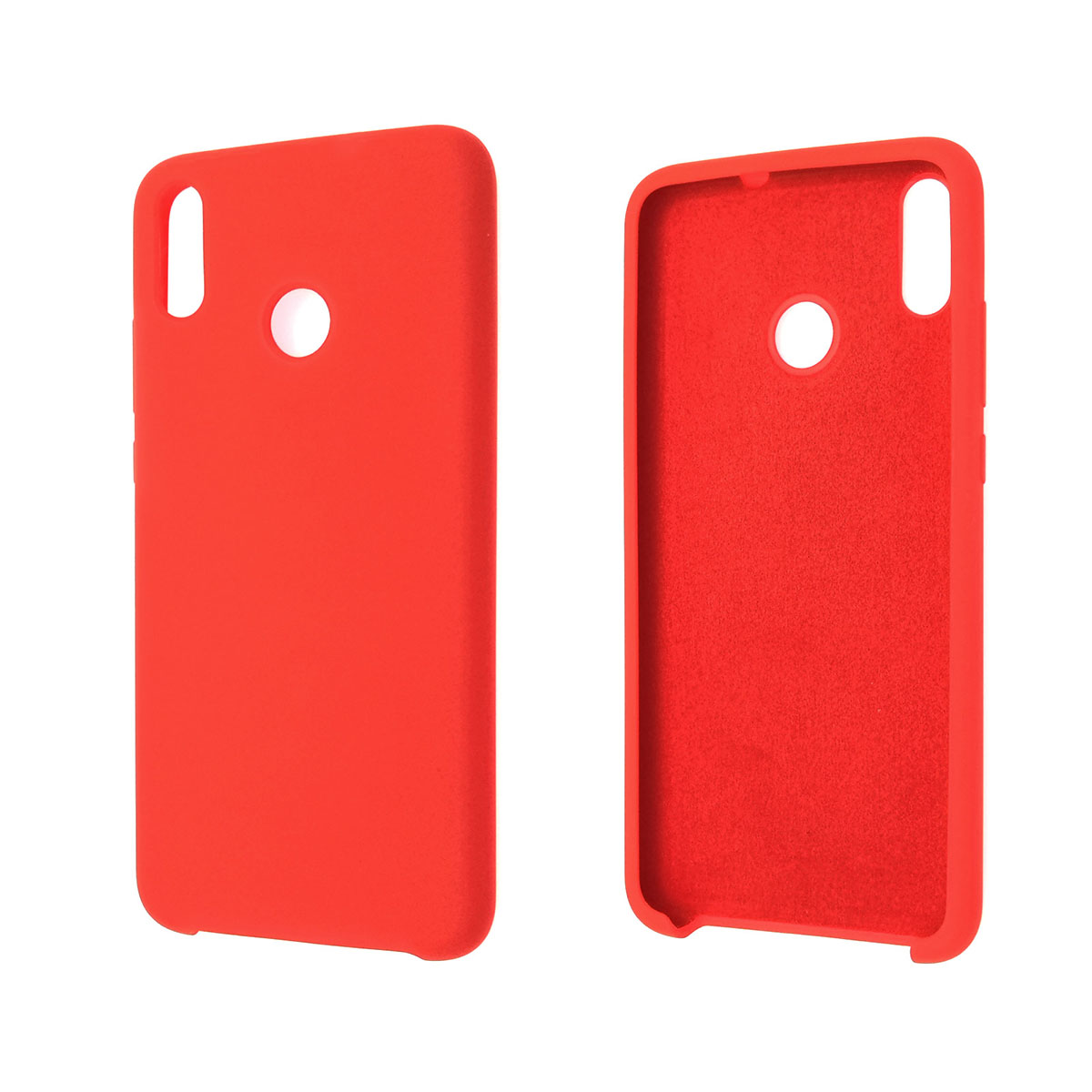 Чехол накладка Silicon Cover для HUAWEI Honor 8X, силикон, бархат, цвет красный. Чехол накладка Silicon Cover для HUAWEI Honor 8X, силикон, бархат, цвет красный.
