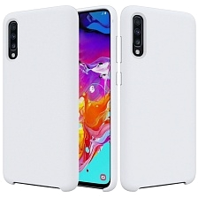 Чехол накладка Silicon Cover для SAMSUNG Galaxy A50 (SM-A505), A30s (SM-A307), A50s (SM-A507), силикон, бархат, цвет белый. Чехол накладка Silicon Cover для SAMSUNG Galaxy A50 (SM-A505), A30s (SM-A307), A50s (SM-A507), силикон, бархат, цвет белый.