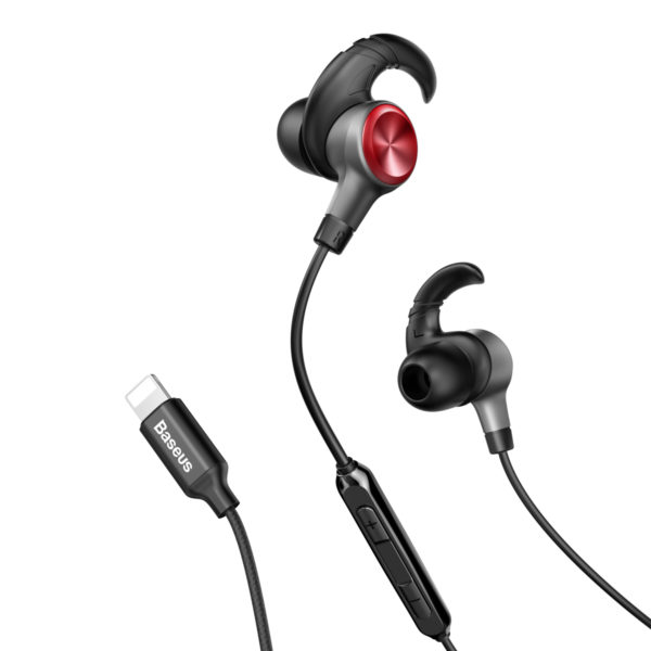 Гарнитура (наушники с микрофоном) проводная, BASEUS Encok lightning Call Digital Earphone P31, цвет черный. Гарнитура (наушники с микрофоном) проводная, BASEUS Encok lightning Call Digital Earphone P31, цвет черный.