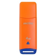 Флешка USB 2.0 4GB SMARTBUY Easy, цвет оранжевый