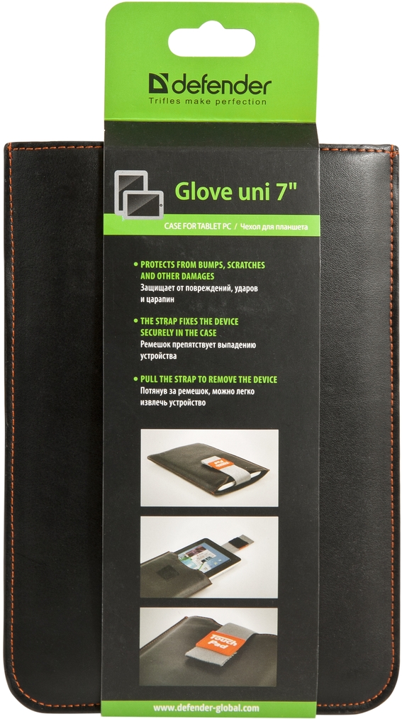 Папка для планшета DEFENDER Glove диагональ 10.1", кожзам, цвет черный Папка для планшета DEFENDER Glove диагональ 10.1", кожзам, цвет черный