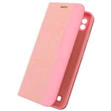 Чехол книжка MESH для Realme C21, текстиль, силикон, бархат, визитница, цвет розовый Чехол книжка MESH для Realme C21, текстиль, силикон, бархат, визитница, цвет розовый