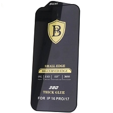 Защитное стекло BACAS OG ESD для APPLE iPhone 16 Pro, iPhone 17, цвет окантовки черный