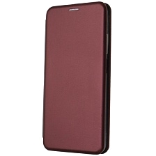 Чехол книжка STYLISH для XIAOMI Redmi A5, POCO C71, экокожа, визитница, цвет бордовый