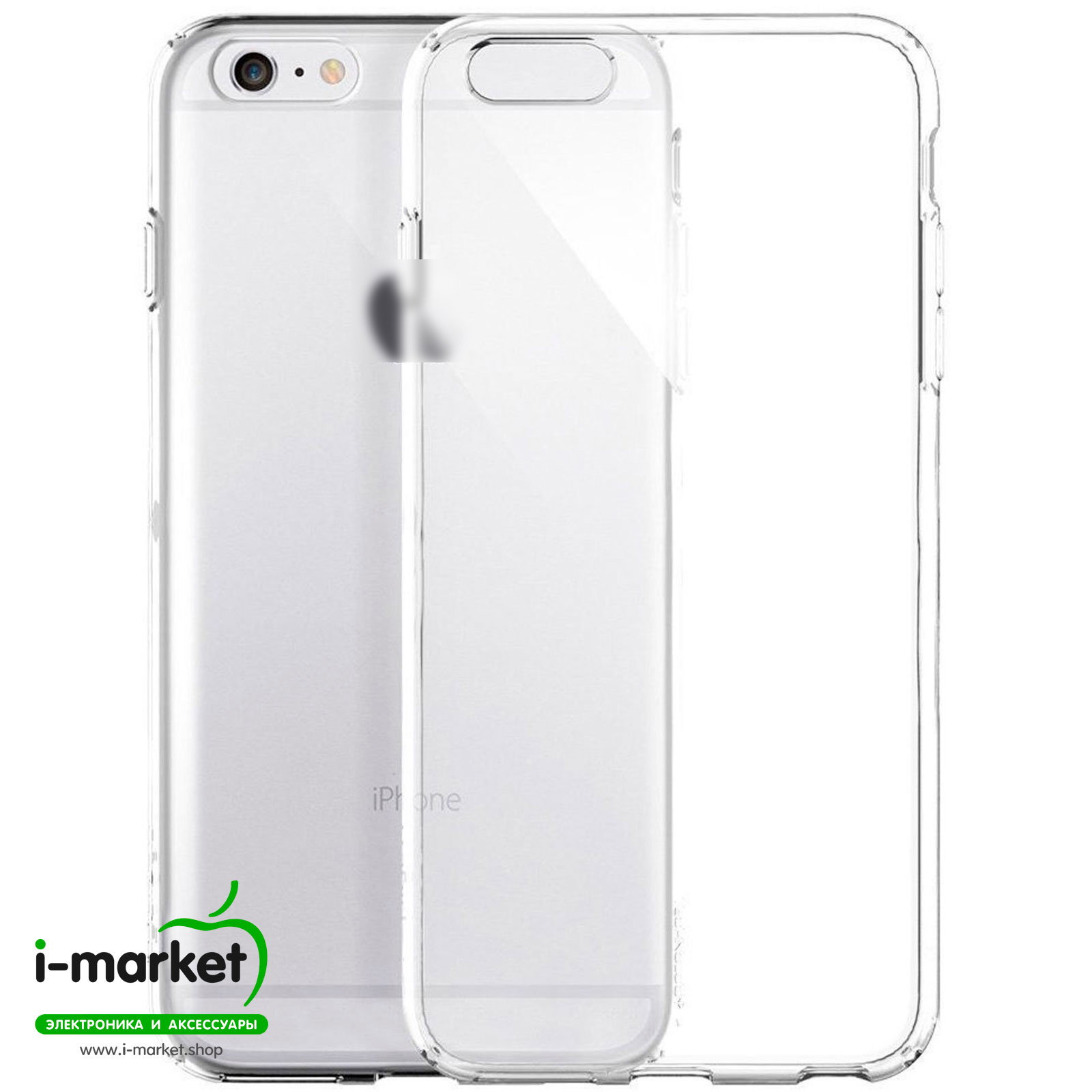 Чехол накладка TPU CASE для APPLE iPhone 6 Plus, iPhone 6S Plus, силикон, цвет прозрачный.
