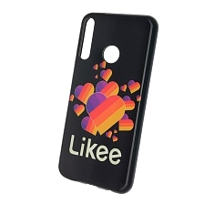 Чехол накладка для HUAWEI Honor 9C, Honor P40 Lite E, силикон, рисунок Likee Black. Чехол накладка для HUAWEI Honor 9C, Honor P40 Lite E, силикон, рисунок Likee Black.