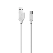 Кабель BOROFONE BX14 LinkJet Micro USB, 2.4A, длина 1 метр, силикон, цвет белый Кабель BOROFONE BX14 LinkJet Micro USB, 2.4A, длина 1 метр, силикон, цвет белый
