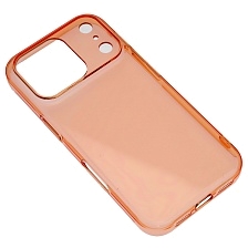 Чехол накладка KWI-NI для APPLE iPhone 17 Pro Max, пластик, прозрачный, цвет оранжевый