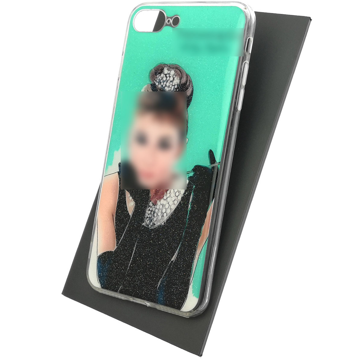 Чехол накладка для APPLE iPhone 7 Plus, iPhone 8 Plus, силикон, блестки, глянцевый, рисунок Тиффани Чехол накладка для APPLE iPhone 7 Plus, iPhone 8 Plus, силикон, блестки, глянцевый, рисунок Тиффани