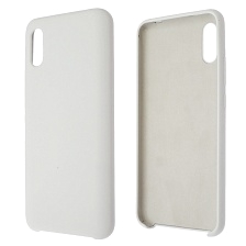 Чехол накладка Silicon Cover для XIAOMI Redmi 9A, силикон, бархат, цвет белый Чехол накладка Silicon Cover для XIAOMI Redmi 9A, силикон, бархат, цвет белый