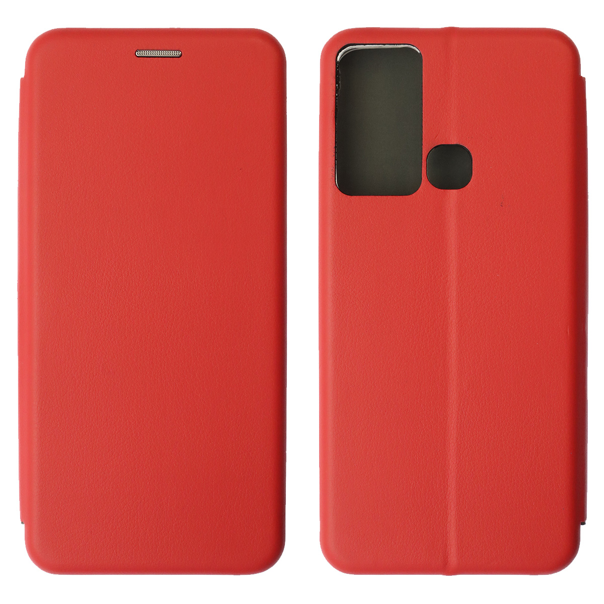 Чехол книжка STYLISH для INFINIX HOT 12i, экокожа, визитница, цвет красный Чехол книжка STYLISH для INFINIX HOT 12i, экокожа, визитница, цвет красный