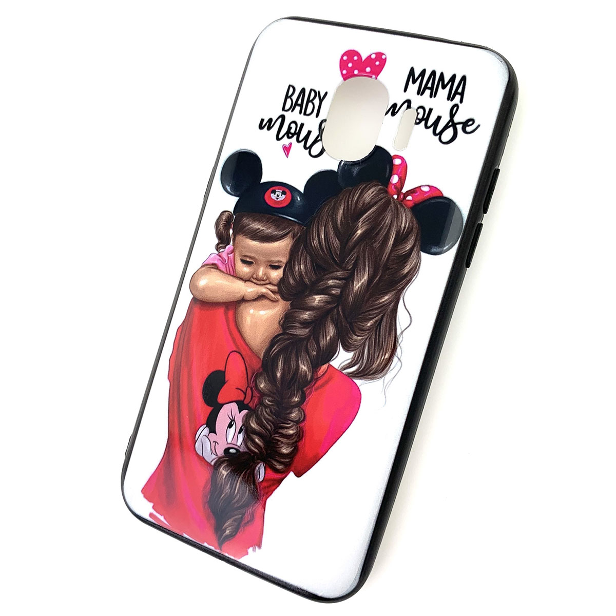 Чехол накладка для SAMSUNG Galaxy J2 Pro (SM-J250), силикон, рисунок MAMA mouse BABY.