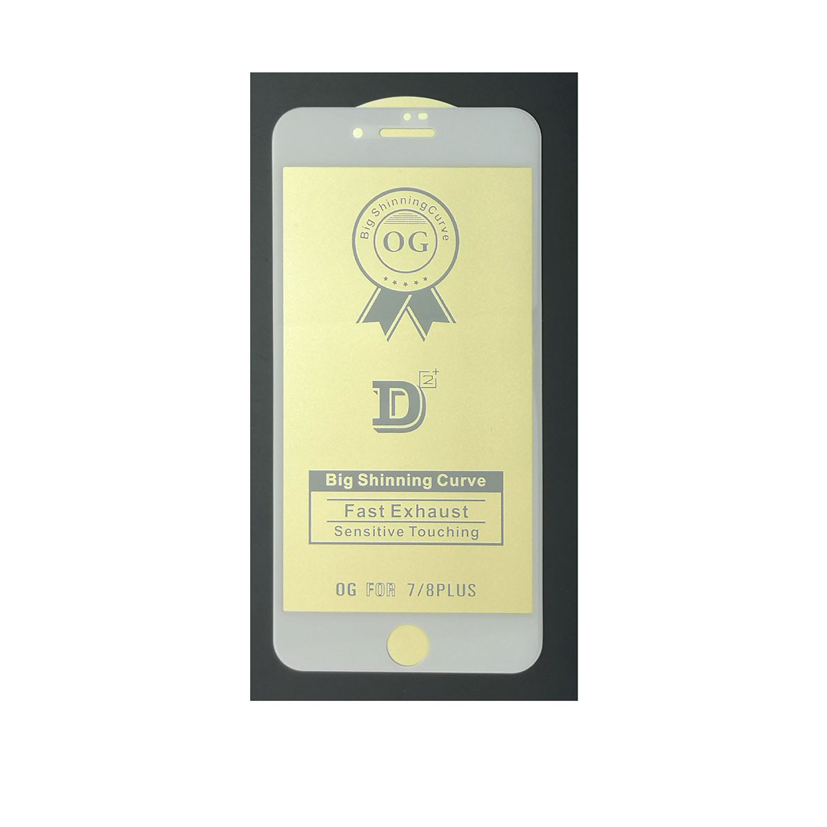 Защитное стекло D2+ PREMIUM для APPLE iPhone 7 Plus, iPhone 8 Plus, цвет окантовки белый. Защитное стекло D2+ PREMIUM для APPLE iPhone 7 Plus, iPhone 8 Plus, цвет окантовки белый.