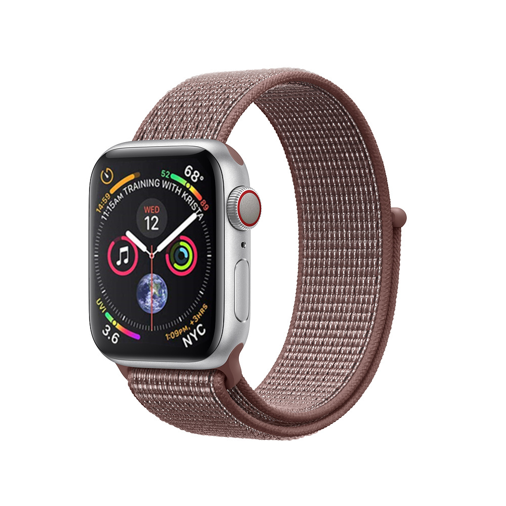 Ремешок для часов Apple Watch (42-44 мм), нейлон, цвет темная пудра