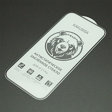 Защитное антистатическое закаленное стекло KAKUSIGA GH-23 0.33 мм для APPLE iPhone 17 Pro, цвет окантовки черный