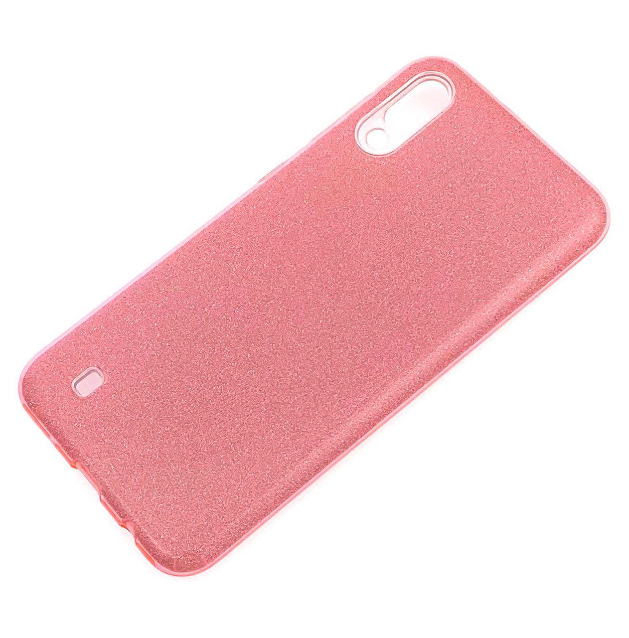 Чехол накладка Shine для SAMSUNG Galaxy M10 (SM-M105), силикон, блестки, цвет коралловый. Чехол накладка Shine для SAMSUNG Galaxy M10 (SM-M105), силикон, блестки, цвет коралловый.