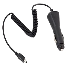 АЗУ (Автомобильное зарядное устройство) LCH-9 V3 для Mini USB, витой кабель, цвет черный АЗУ (Автомобильное зарядное устройство) LCH-9 V3 для Mini USB, витой кабель, цвет черный