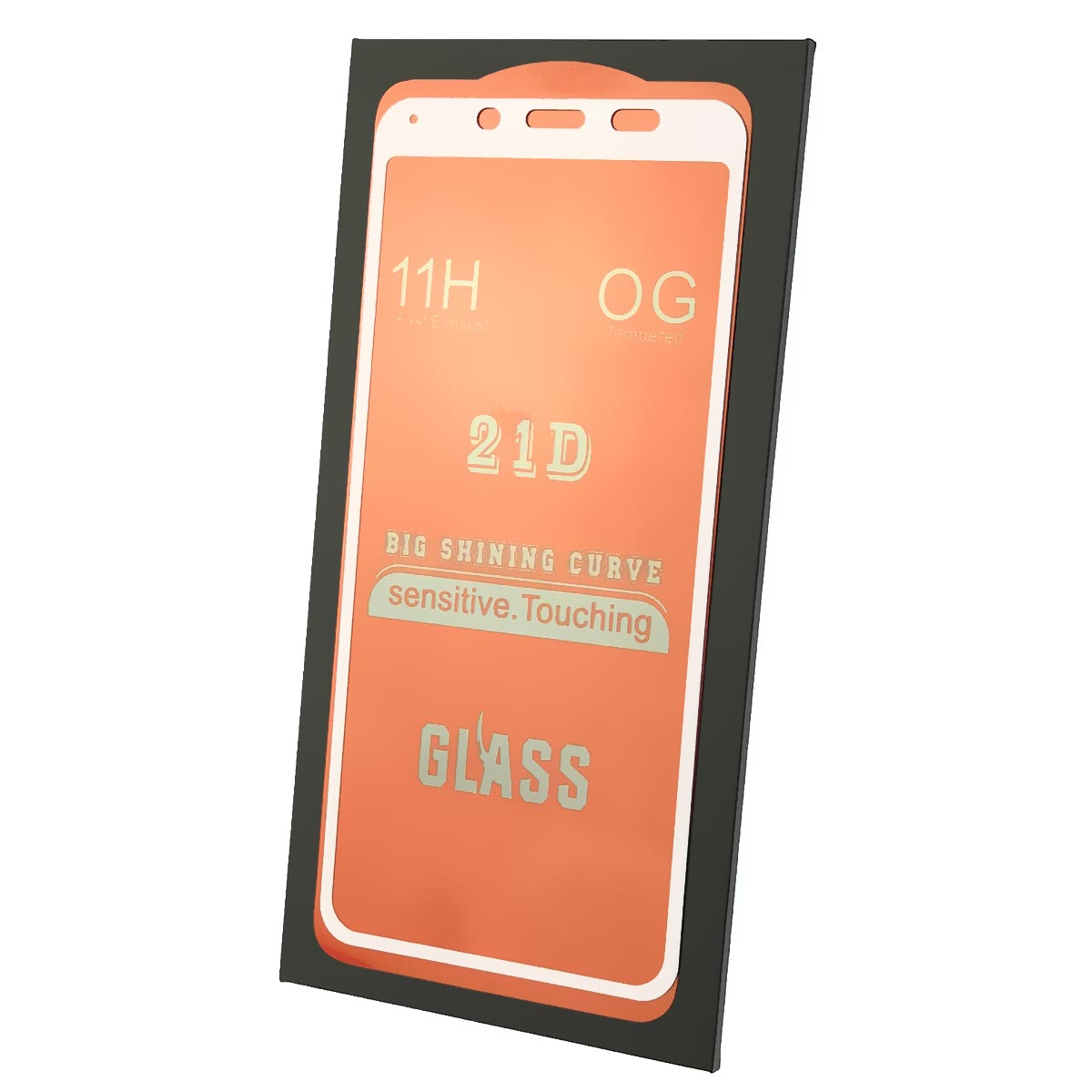 Защитное стекло 21D для XIAOMI Redmi 6, Redmi 6A, цвет окантовки белый