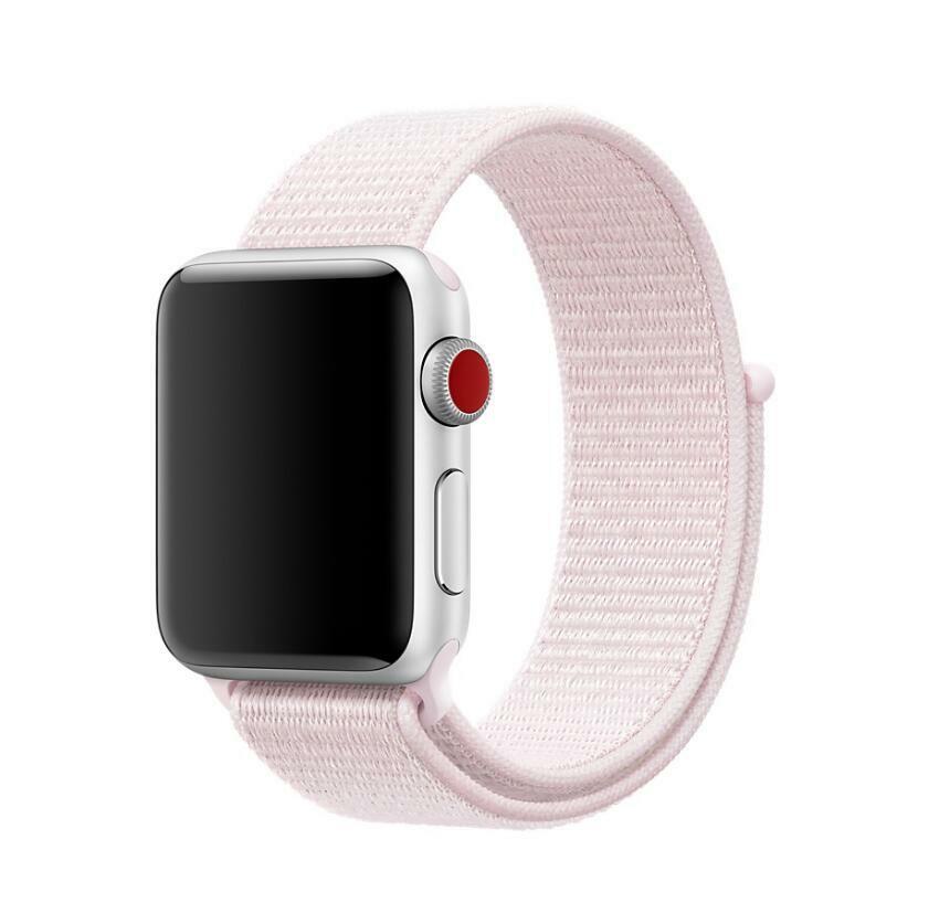 Ремешок для часов Apple Watch (38-40 мм), нейлон, цвет розовый