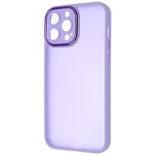 Чехол накладка KING для APPLE iPhone 13 Pro Max (6.7"), силикон, пластик, защита камеры, цвет окантовки сиреневый Чехол накладка KING для APPLE iPhone 13 Pro Max (6.7"), силикон, пластик, защита камеры, цвет окантовки сиреневый