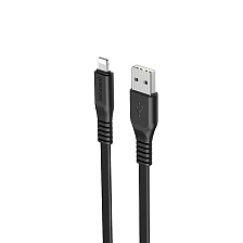 Кабель BOROFONE BX23 Wide power APPLE Lightning 8 pin, 2.4A, длина 1 метр, цвет черный Кабель BOROFONE BX23 Wide power APPLE Lightning 8 pin, 2.4A, длина 1 метр, цвет черный