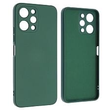 Чехол накладка NANO для XIAOMI Redmi 12 4G, защита камеры, силикон, бархат, цвет темно зеленый Чехол накладка NANO для XIAOMI Redmi 12 4G, защита камеры, силикон, бархат, цвет темно зеленый