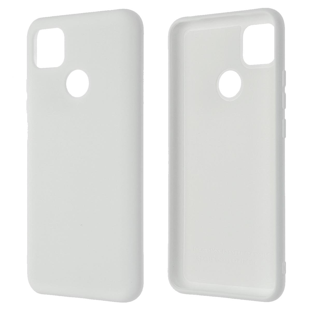 Чехол накладка Silicon Cover для XIAOMI Redmi 9C, Redmi 10A, силикон, бархат, цвет белый