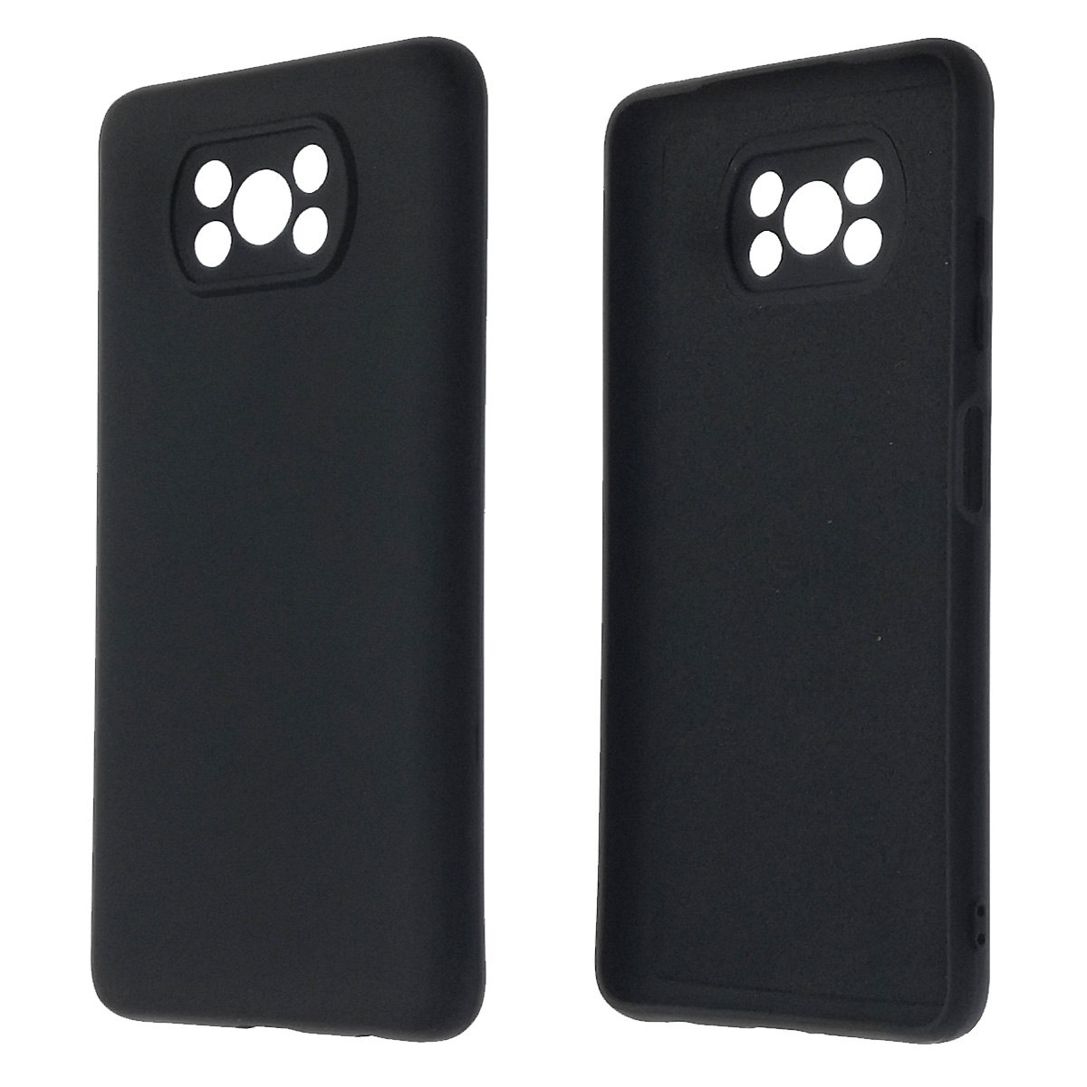 Чехол накладка NANO для XIAOMI POCO X3, POCO X3 Pro, силикон, бархат, цвет черный