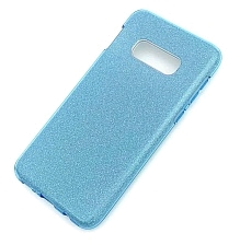 Чехол накладка Shine для SAMSUNG Galaxy S10e (SM-G970), силикон, блестки, цвет голубой Чехол накладка Shine для SAMSUNG Galaxy S10e (SM-G970), силикон, блестки, цвет голубой