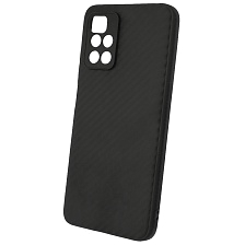Чехол накладка для XIAOMI Redmi 10 (2021), Redmi 10 (2022), силикон, карбон, цвет черный Чехол накладка для XIAOMI Redmi 10 (2021), Redmi 10 (2022), силикон, карбон, цвет черный