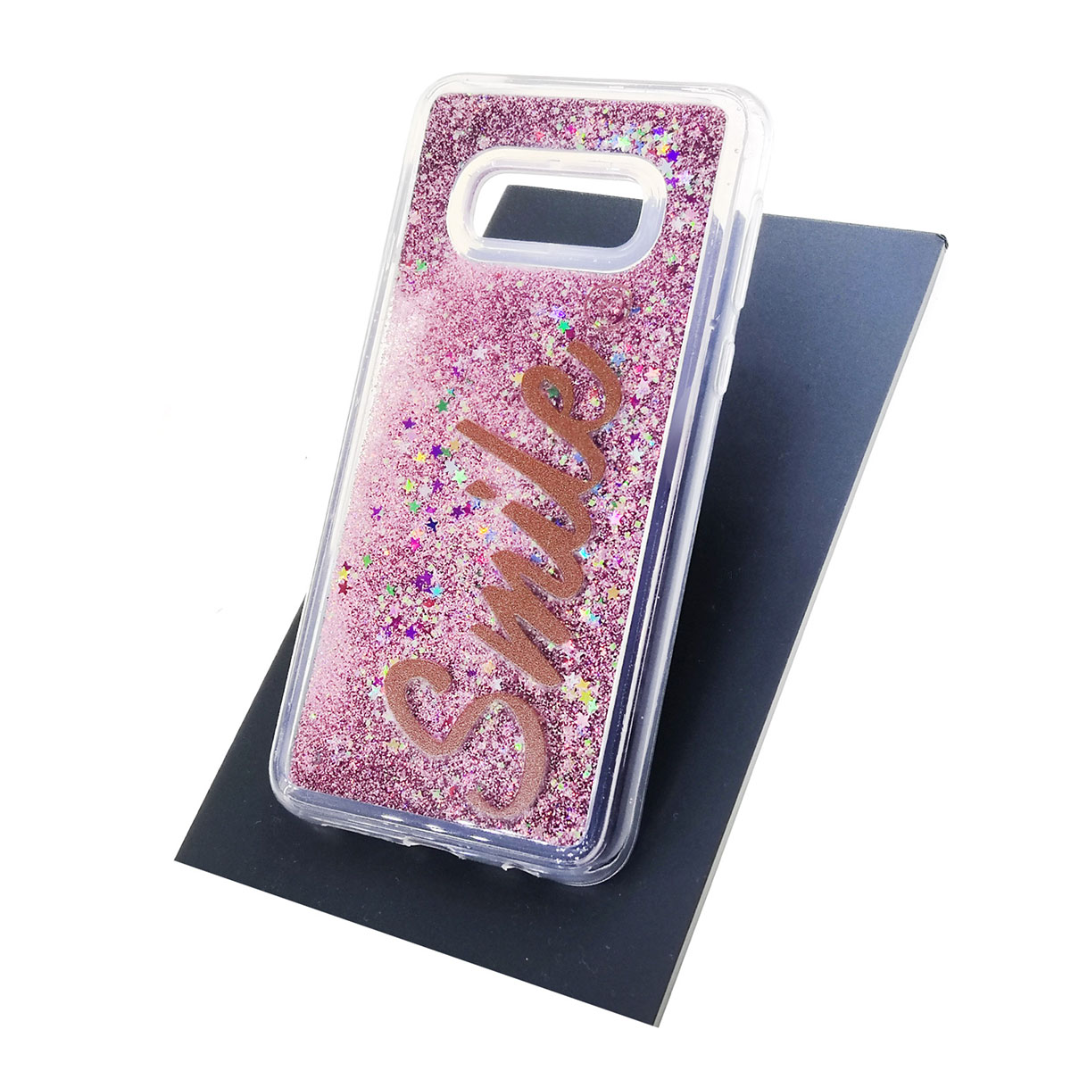 Чехол накладка TransFusion для SAMSUNG Galaxy S10e (SM-G970), силикон, переливашка, рисунок Smile.