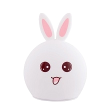 Лампа ночник Rabbit silicone lamp, Кролик, цвет розовый