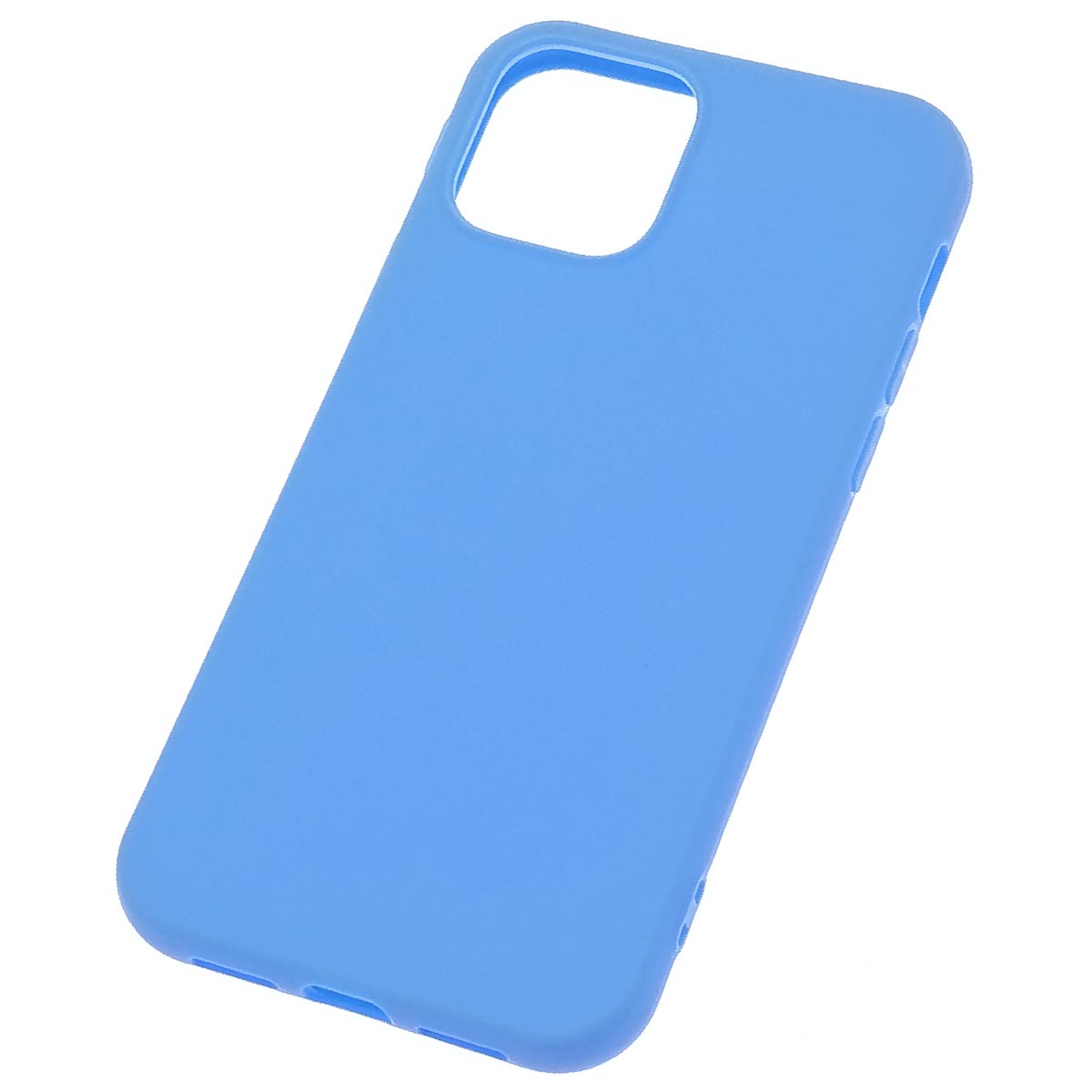 Чехол накладка для APPLE iPhone 12 (6.1"), iPhone 12 Pro (6.1"), силикон, матовый, цвет васильковый Чехол накладка для APPLE iPhone 12 (6.1"), iPhone 12 Pro (6.1"), силикон, матовый, цвет васильковый