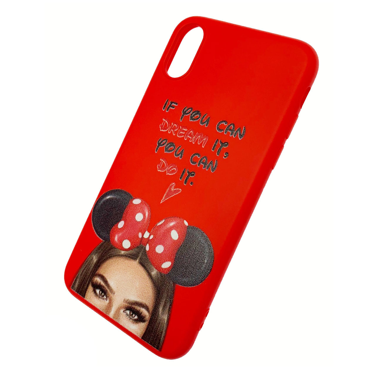 Чехол накладка для APPLE iPhone X, XS, силикон, рисунок if you can DREAM IT, YOU CAM DO IT.