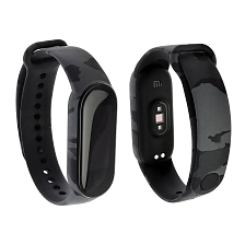 Сменный ремешок для фитнес браслета, смарт часов XIAOMI Mi Band 5, рисунок серый камуфляж. Сменный ремешок для фитнес браслета, смарт часов XIAOMI Mi Band 5, рисунок серый камуфляж.