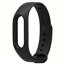 Ремешок на запястье, браслет для XIAOMI Mi Band 2, силикон, цвет черный Ремешок на запястье, браслет для XIAOMI Mi Band 2, силикон, цвет черный