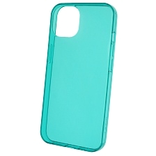 Чехол накладка Clear Case для APPLE iPhone 13 (6.1), силикон 1.5 мм, цвет прозрачно бирюзовый