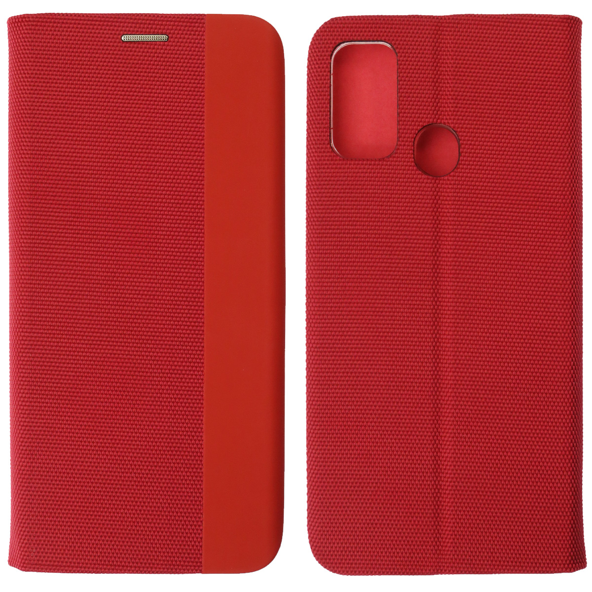 Чехол книжка MESH для TECNO Spark 7, текстиль, силикон, бархат, визитница, цвет красный Чехол книжка MESH для TECNO Spark 7, текстиль, силикон, бархат, визитница, цвет красный