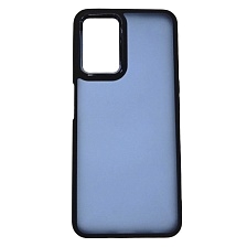 Чехол накладка для Realme 9i, силикон, пластик, цвет окантовки темно синий Чехол накладка для Realme 9i, силикон, пластик, цвет окантовки темно синий
