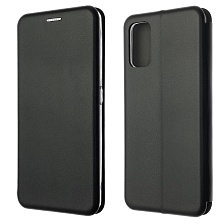 Чехол книжка STYLISH для Realme 7 Pro, экокожа, визитница, цвет черный Чехол книжка STYLISH для Realme 7 Pro, экокожа, визитница, цвет черный