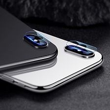 Защитное стекло для задней камеры APPLE iPhone X/XS (5.8"), прозрачное / ударопрочное.