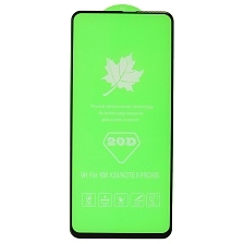 Защитное стекло 20D для XIAOMI Redmi Note 9S, Note 9 Pro, цвет окантовки черный