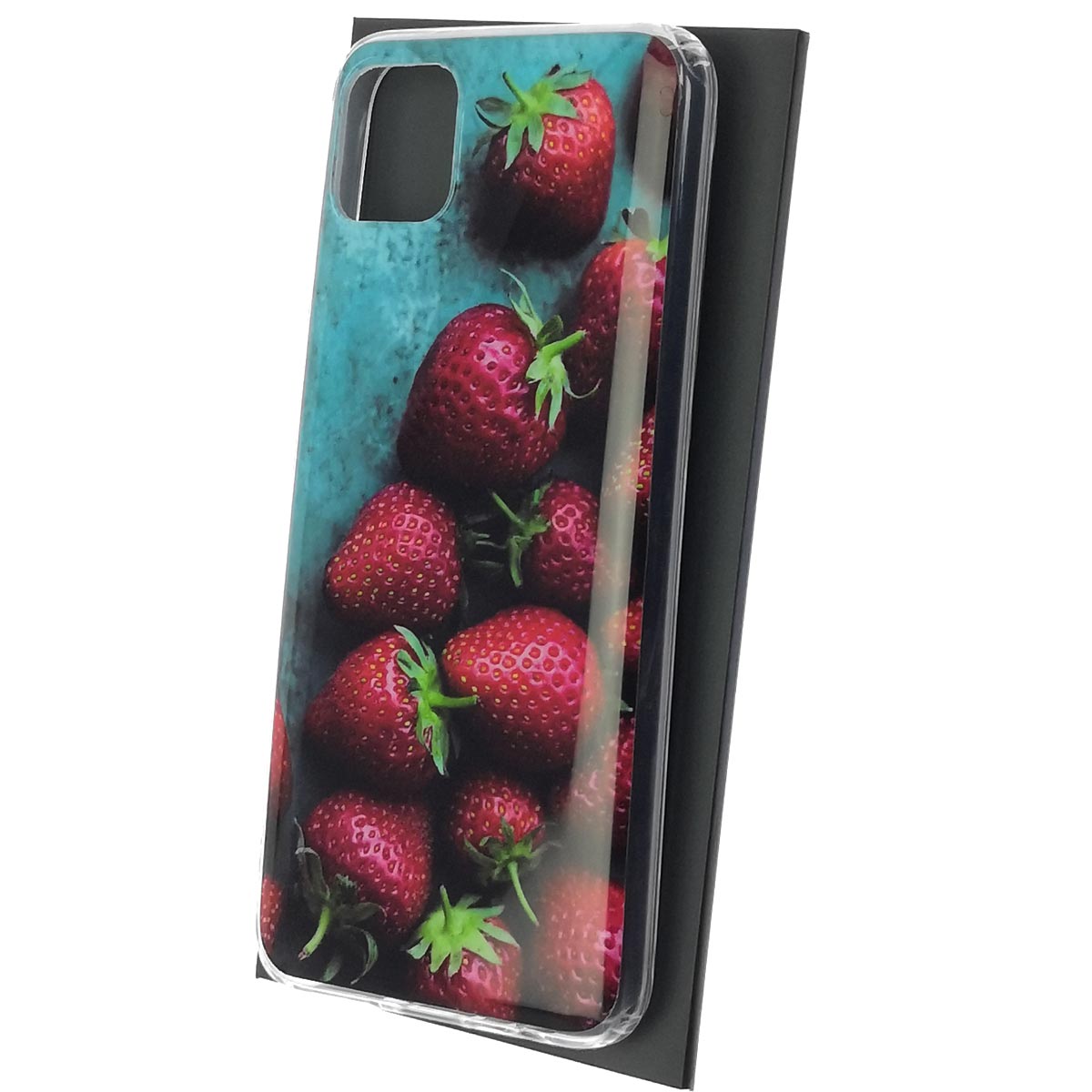 Чехол накладка для Realme C11 2020, силикон, рисунок Клубника Чехол накладка для Realme C11 2020, силикон, рисунок Клубника