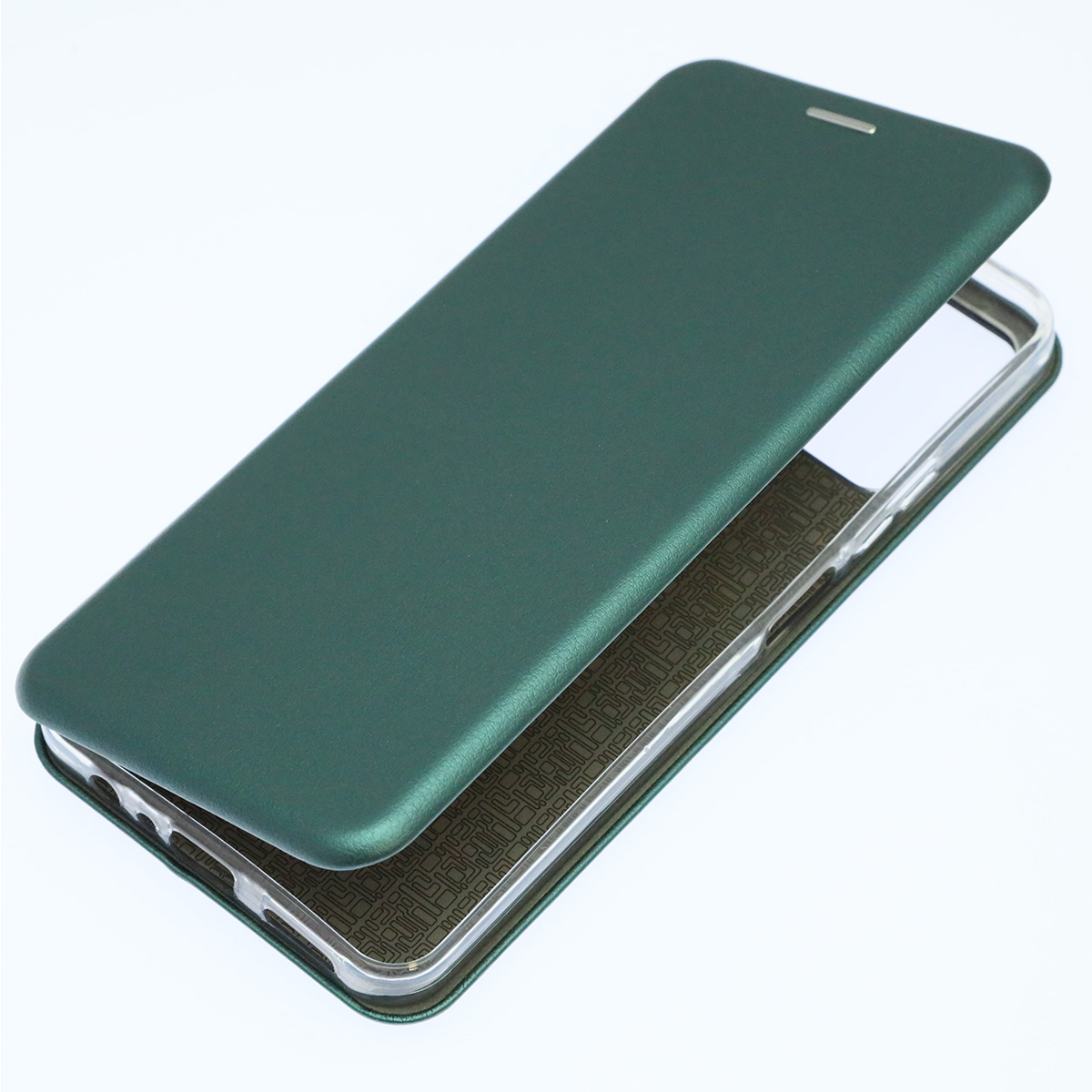 Чехол книжка STYLISH для Realme C30, Realme C30S, Realme Narzo 50i Prime, экокожа, визитница, цвет темно зеленый Чехол книжка STYLISH для Realme C30, Realme C30S, Realme Narzo 50i Prime, экокожа, визитница, цвет темно зеленый