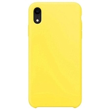 Чехол накладка GPS для APPLE iPhone XR, силикон, матовый, цвет желтый Чехол накладка GPS для APPLE iPhone XR, силикон, матовый, цвет желтый