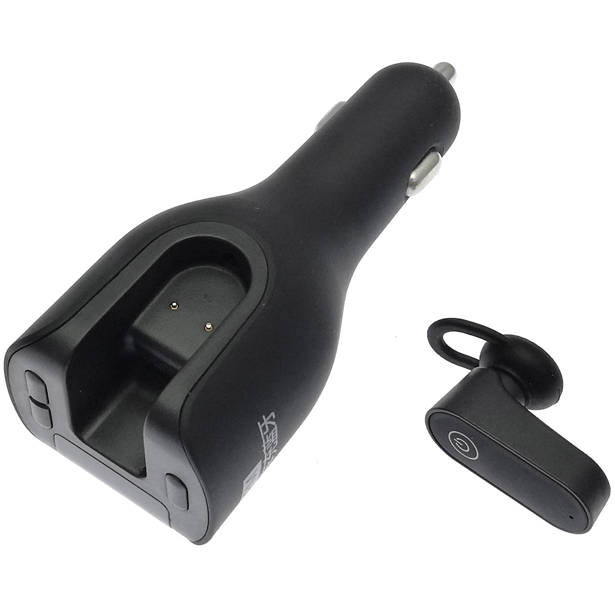 Автомобильное зарядное устройство USB Type-C, с беспроводной гарнитурой водителя S73, цвет черный (распродажа -50%)