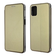 Чехол книжка STYLISH для SAMSUNG Galaxy M31S (SM-M317), экокожа, визитница, цвет золотистый Чехол книжка STYLISH для SAMSUNG Galaxy M31S (SM-M317), экокожа, визитница, цвет золотистый