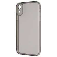 Чехол накладка CATEYES для APPLE iPhone XR, защита камеры, силикон, цвет прозрачно черный Чехол накладка CATEYES для APPLE iPhone XR, защита камеры, силикон, цвет прозрачно черный