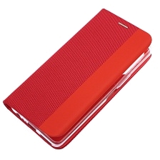 Чехол книжка MESH для TECNO Camon 19, Camon 19 Pro, текстиль, силикон, бархат, визитница, цвет красный