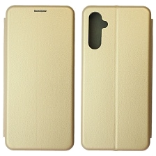 Чехол книжка STYLISH для SAMSUNG Galaxy A14 4G, экокожа, визитница, цвет золотистый Чехол книжка STYLISH для SAMSUNG Galaxy A14 4G, экокожа, визитница, цвет золотистый